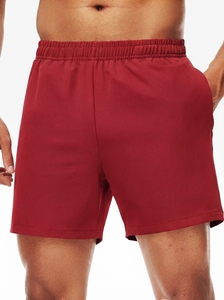 Men's Summer <b>Mesh</b> Bermuda Shorts Quick Dry Breathable Knitted Drawstring Mid Length Casual Running Gym Training Sports Shorts - Product Image 3