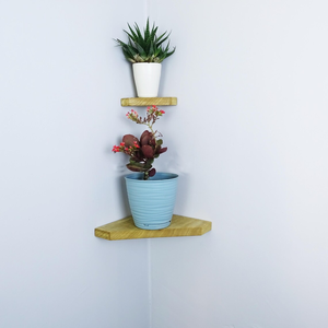 Acacia Wood <b>Corner</b> Plant <b>Shelf</b> Wooden Plant Stand Space Saving <b>Corner</b> Display Rack for Indoor Outdoor Plants Home Balcony Living - Product Image 4