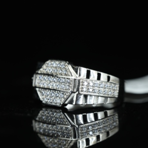 Luxury 925 Sterling Silver Hip Hop Exquisite Moissanite Diamond <b>Ring</b> Iced White D VVS1 Brilliant Cut <b>for</b> <b>Men</b> - Product Image 5