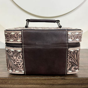 Qualité supérieure usiné à la main en cuir de vache Portable boîte à bijoux organisateur mode voyage bijoux sac de rangement pour boucle d'oreille collier - Product Image 5