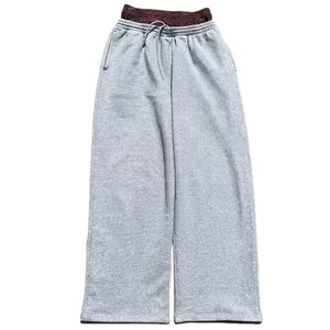 Pantalon de survêtement évasé pour homme, logo personnalisé, tissu doux, coupe ample confortable, tendance streetwear urbain - Product Image 3