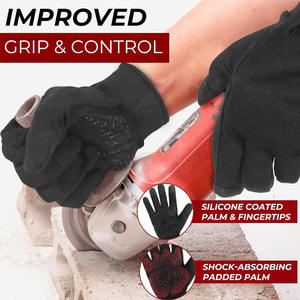 Guantes de Trabajo Mecánicos Amara de Cuero Sintético de Alta Calidad, con Pantalla Táctil, Flexibles, Transpirables, con Dorso de Spandex, Unisex - Product Image 2