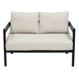 Set Divano da Esterno Multiuso U_Style in Ferro con Tavolo e Decorazioni in Rattan, Impermeabile e Antiruggine per Giardino e Prato, Arredamento Premium per Patio - Product Image 4