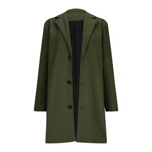 Manteau long élégant pour femme en tissu durable, à double boutonnage et ceinture, idéal pour l'hiver, personnalisable - Product Image 3