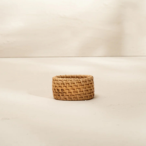 Anneau de serviette en rotin fait main durable, décoration rustique pour table de salle à manger, fournisseur éco-responsable - Product Image 2