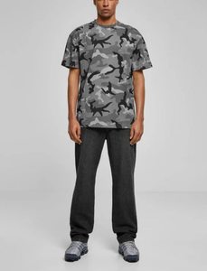 T-shirt Homme Oversize à Épaules Tombantes Imprimé Camouflage 100% Coton 240 GSM Respirant Séchage Rapide Été OEM Logo Personnalisé - Product Image 5