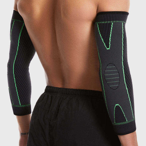 Al por mayor, más vendido: Soporte de compresión para codo de tenista con logotipo personalizado, elástico, ajustable, de neopreno tejido para gimnasio - Product Image 6