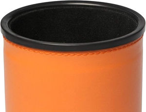 En gros, Ensemble de gobelets à dés en cuir PU et cuir véritable, avec compartiment de rangement, doublure en feutre, incluant 5 dés à points, pour fêtes d'adolescents et utilisation en bar - Product Image 3