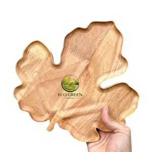 Natural Wood Serving Tray Rectangular and Oval Wooden Plates for Tea Cake Serving <b>Rustic</b> Home Decor Handicraft Tray - Product Image 2