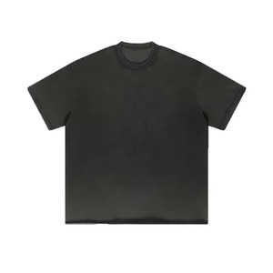 Men's Minimalist <b>Tshirt</b> 100% Cotton Oversized Drop Shoulder Vintage Wash Streetwear Custom logo Desgin Blank t Shirt for Men - Product Image 6
