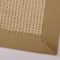 Tapis antidérapant imperméable et tressé en mélange de sisal doux pour le salon des animaux domestiques et des enfants