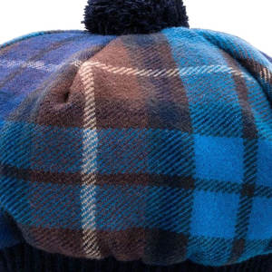 Gorro Tam O' Shanter de Tartán Azul Buchanan, Gorro de Lana de Cordero Cálido, Venta al por Mayor de Gorras Modernas de Fábrica - Product Image 4