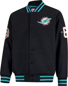 Chaqueta Clásica Estilo Varsity - Unisex, Miami Dolphins, Color del Equipo - Product Image 1