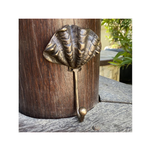 Antiqued Decoration Cast Brass Sea Shell Design Door Wall Mounted <b>Coat</b> Hanger <b>Single</b> <b>Hook</b> Antiqued Decoration <b>Hooks</b> & Rails - Product Image 1
