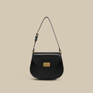 Sac à bandoulière en cuir blanc avec rabat, style minimaliste, sangle unique, pour toutes les saisons, usage quotidien - Product Image 2