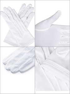 2 Pares de Guantes Blancos de Algodón para Hombre, Guantes Formales para Desfiles, Uniformes, Guardias, Esmoquin, Cosplay, Inspección de Joyería - Product Image 4
