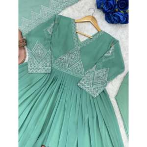 Vestido de Fiesta Elegante para Mujer con Conjunto de Pantalón y Dupatta, Elegante y con Estilo - Product Image 5