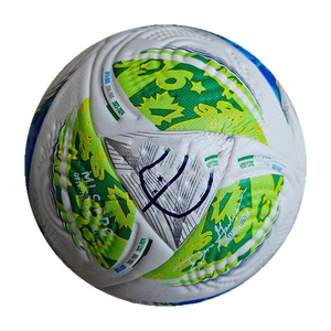 Football Adult Size 5 Solid Eco-Friendly Rubber Bladder Logo <b>Polybag</b> Packaging Lightweight High Air Durable Outdoor Indoor Use - Product Image 1