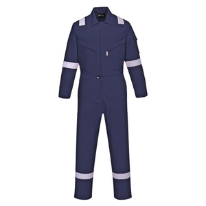 Combinaison de travail pour homme, vert foncé, avec bandes réfléchissantes, manches longues - Product Image 4