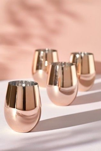 Vaso de cobre pulido con diseño elegante y revestimiento apto para alimentos, ideal para beber de forma saludable e hidratación consciente. - Product Image 6