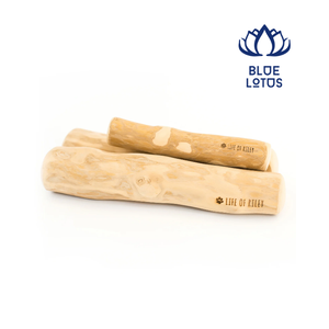Jouet à mâcher pour chien en bois de café naturel Blue Lotus, best-seller, durable, écologique, bâton de nettoyage dentaire, jouet pour animaux de compagnie - Product Image 1