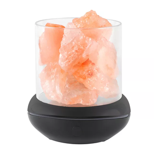 Wholesale Home Essentials Natural Electronic Usb pink <b>Crystal</b> Led Himalayan Salt Lamp Night Light Room Aroma Diffuser - Product Image 2
