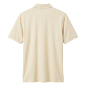 Camisa de Algodón Tejido de Lujo Personalizada para Hombre con Logotipo Personalizado, Estilo Casual de Negocios, Golf, Transpirable, Manga Corta, Color Sólido - Product Image 3