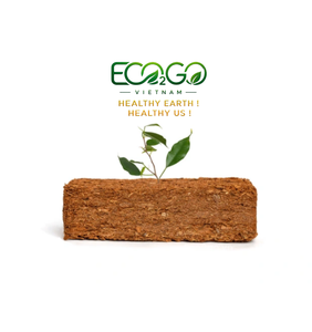 Eco Friendly Compressed Coco Peat <b>Block</b> Low EC Washed Coconut Peat Seedling Nursery Planting Substrate Bulk Eco2go Vietnam - Product Image 5