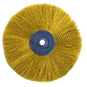 Cepillo de alta calidad con cerdas circulares de latón de 2.1/2 pulgadas, colección de herramientas premium para la fabricación de joyas y el mejor producto a bajo precio al por mayor. - Product Image 1