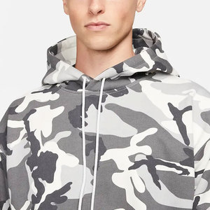 Sweat à capuche épais 100 % coton pour homme, en molleton bouclette français de haute qualité, vierge, coupe oversize, style designer, motif camouflage - Product Image 3