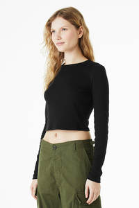 Camiseta Corta de Alta Calidad para Mujer, Estilo Y2K, Ajustada, de Algodón Suave con Elastano, Informal, de Verano, Fabricante OEM ODM - Product Image 2