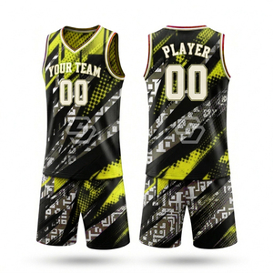 Maillot de basketball unisexe sans manches à col en V en maille 100 % polyester respirant et anti-humidité, impression par sublimation personnalisée de haute qualité - Product Image 2