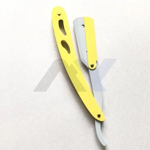 Professional Gold Silver Stainless Steel Barber <b>Razor</b> with <b>Single</b> Replaceable <b>Blade</b> Private Label Men's Shaving <b>Razor</b> OEM Factor - Product Image 3