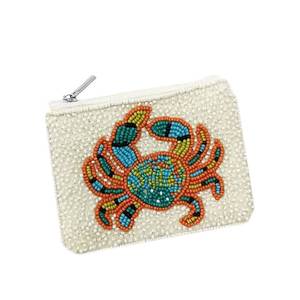 Bohemian Cotton Seed Beads Embroidery Customizable <b>Mini</b> Coin <b>Pouch</b> Colorful Handmade Trendy Design - Product Image 3