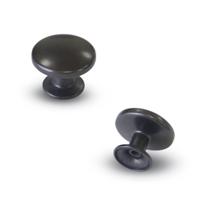 Tiradores de Gabinete Redondos Modernos de Aleación de Zinc a Precio Económico, Tiradores de Cajón Minimalistas en Negro Mate para Muebles de Cocina y Baño - Product Image 1