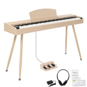 Pianoforte Digitale GDP 203 con 88 Tasti Pesati Standard, Supporto in Metallo, Adattatore di Alimentazione, Pedali Tripli, Cuffie e Altoparlante - Product Image 2