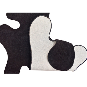 Tapis moderne en laine tuftée à la main, motif abstrait, brun foncé, multi-niveaux, 4 couches, design sculpté en relief - Product Image 6