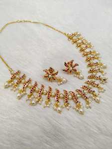 Radiant <b>Indian</b> AD <b>Jewellery</b> <b>Set</b> for Women Stunning Necklace and Earrings Combo Ideal for Bridal Wear and Festive Events - Product Image 2