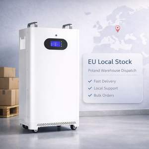 Batterie de stockage d'énergie domestique LiFePO4 51.2V 300Ah 15kWh en stock en Pologne, armoire sur pied avec roues, CAN RS485 CE - Product Image 6