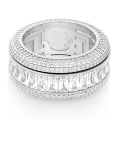Top Selling Sterling <b>Silver</b> Diamond Moissanite <b>Eternity</b> Band <b>Ring</b> for Engagement/Promise <b>Rings</b> Trendy Unisex Daily Accessory - Product Image 2