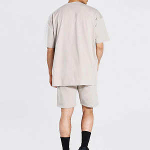 Servicio OEM, Conjunto de Camiseta y Pantalones Cortos de Verano para Hombre, Ropa Urbana Personalizada, Corte Regular, 100% Algodón, Secado Rápido - Product Image 2