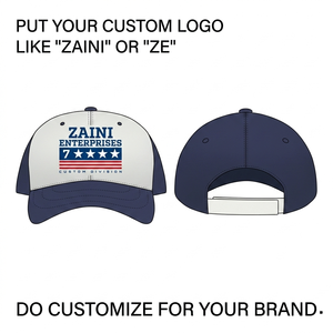 Gorra Snapback ZAINI de 5 Paneles, Ajustable, con Logotipo Personalizado, de Malla de Algodón Impermeable de 320 GSM, Parte Delantera de Malla y Parte Trasera de Espuma, Color Marrón Beige, para Playa y Actividades al Aire Libre - Product Image 2