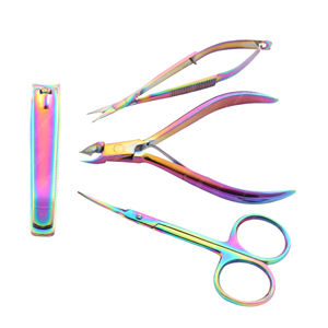 Coupe-ongles en acier inoxydable lisse et portable, ciseaux de beauté plats et tranchants pour ongles des mains, des pieds et des ongles épais - Product Image 1