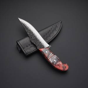 มีดล่าสัตว์เหล็กกล้าคาร์บอนสูงทำมือ OEM ปี 2026 สำหรับกิจกรรมกลางแจ้ง ด้ามจับแบบเต็มด้าม พร้อมปลอกหนังเหล็กกล้าคาร์บอนสูง จัดส่งแบบดรอปชิปปิ้ง สำหรับงานบุชคราฟท์ - Product Image 1