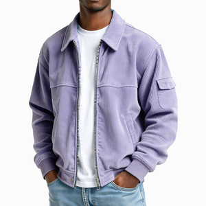 Blouson Bomber Homme Tendance Hiver en Polyester avec Broderie Frontale – Style Urbain Décontracté et Zippé – Nouvelle Collection Vente Flash Transfrontalière - Product Image 3