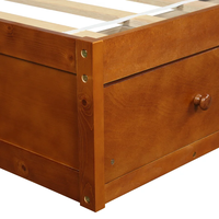 Lit plateforme moderne en bois de pin naturel avec 3 tiroirs pour chambre à coucher – Vente en gros à prix abordable