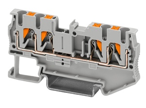 Bloc de jonction traversant Phoenix PT 2.5-QUATTRO, type enfichable, conducteur 1-5 AWG, 1-10 contacts, compatible 3209578 DIN - Product Image 1