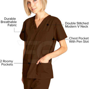Uniforme Médico para Doctor, Conjunto de Uniforme Médico Suave, Cómodo y Transpirable, Ropa de Trabajo para Enfermera, Clínica, Parte Superior e Inferior - Product Image 5