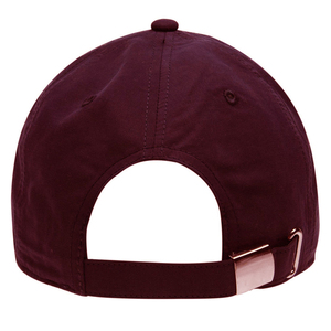Unisex Burgundy 6-Panel Baseball Cap Solid Color Cotton Adjustable Fit Casual Hat for Adults - Product Image 5