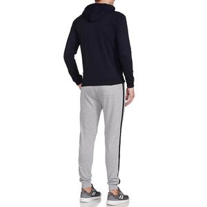 Nouvel ensemble de survêtement décontracté pour homme, style uni, en molleton de coton, deux pièces : sweat-shirt et pantalon de jogging, idéal pour l'entraînement et l'hiver - Product Image 2
